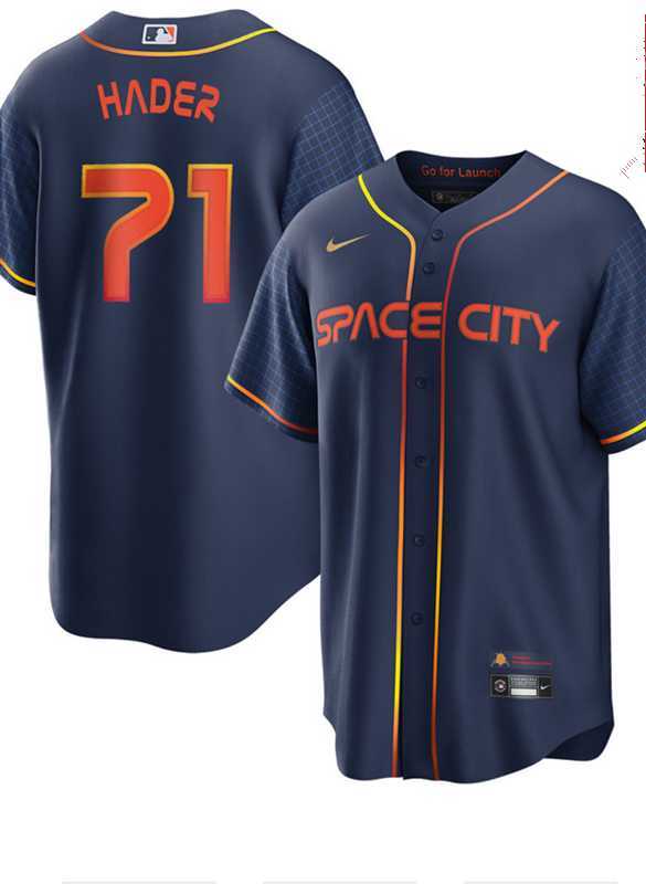 Men's Houston Astros #71 Josh Hader 2022 Navy Blue City Connect Cool Base Stitched Jersey Dzhi,We sell and wholesale Men's Houston Astros #71 Josh Hader 2022 Navy Blue City Connect Cool Base Stitched Jersey Dzhi on line form chian!